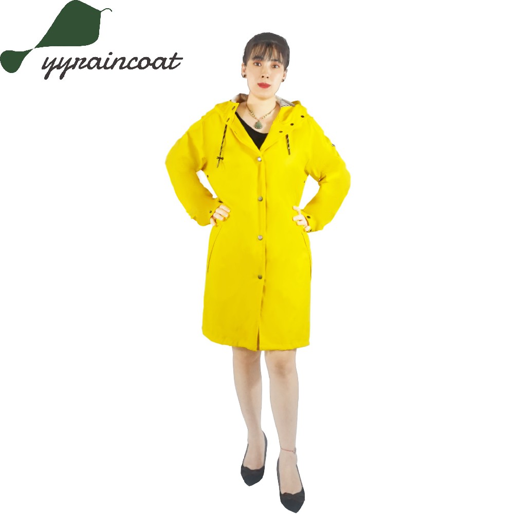 Pure Yellow Fashion Unisex Long Jacket For Adults